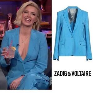 NWOT Zadig & Voltaire Star Jacquard gorgeous blazer from Bergdorf’s w/ pockets
